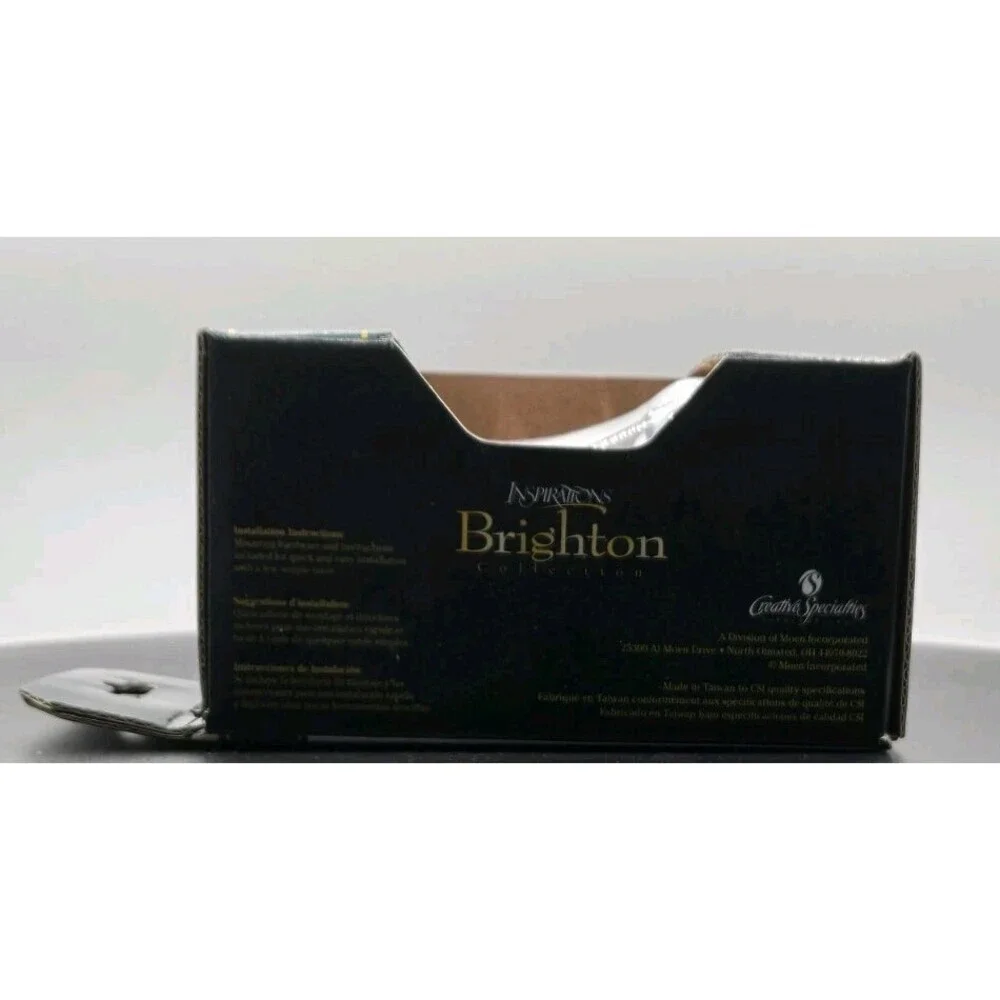 Brighton Single 2 Prong Robe Hook Polished Chrome